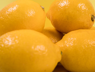 lemond with a yellow background