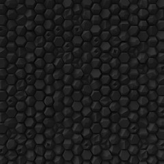 Black abstract hexagons backdrop