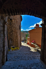 The streets of Barrea, a village in Abruzzo