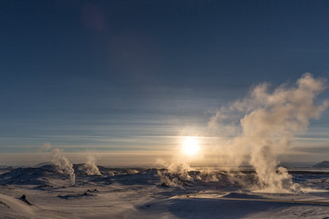 Myvatn geothermal infrastructure, Iceland