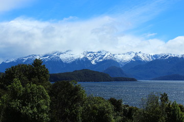 Fjordland view over Lake Manapouri, New Zealand