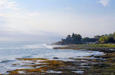 Ocean coast near Tanah Lot temple, Bali, Indonesia 