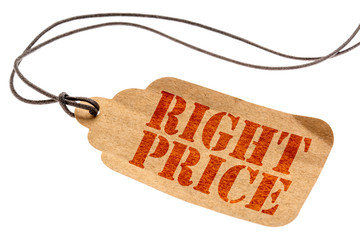 right price isolated tag