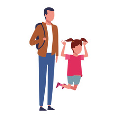 Family and kids cartoon