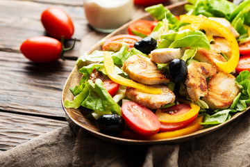 Healthy fresh salad