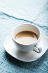 A cup of a strong italian coffee