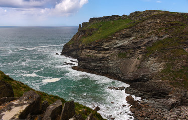 Fototapeta na wymiar Tintagel coastline- II - Cornwall - UK