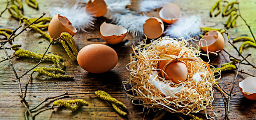 egg in a nest - easter