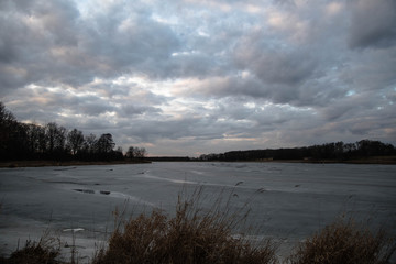 Odra zimą. Wrocław. Dolnośląskie. Polska . Europa