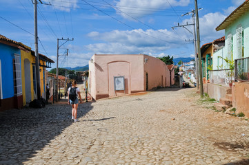 Stadtansicht, Straßenszene, Trinidad, Kuba