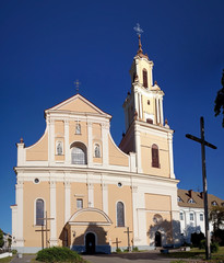 Catholic church of the Finding of the Holy Cross and the Monastery of Bernardine. Hrodna. Belarus
