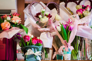 flowers decorative tulips bouquets