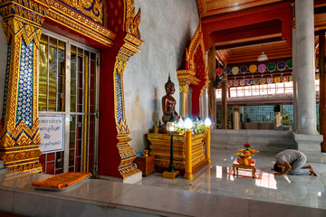 Wat Paknam Bhasicharoen Temple in Bangkok, Thailand