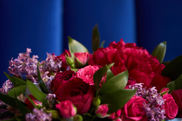 Spring flowers bouquet, close-up. International women's day 8 march gift 