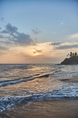 Stunning views of the Indian ocean at sunset.