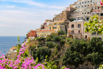 Obraz premium General view of Positano Town in Naples, Italy