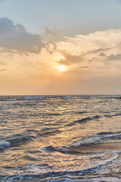 Stunning views of the Indian ocean at sunset.