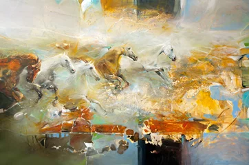 Moderne Malerei mit Pferden © vaso