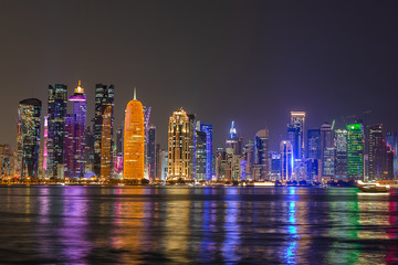 Fototapeta premium Widok miasta Doha. Katar.