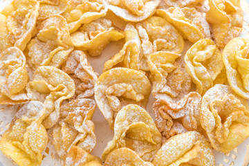 Sweets Sfrappole of Italian Carnival