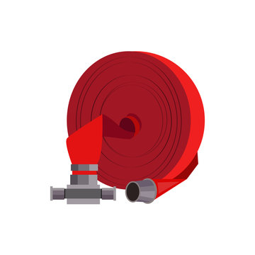 Red firehose illustration