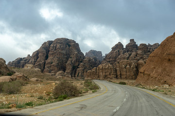 Road to littla Petra, Jordan