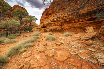 hiking in kings canyon in watarrka national park, northern territory, australia 28