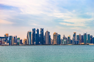 Fototapeta premium Widok miasta Doha. Katar.