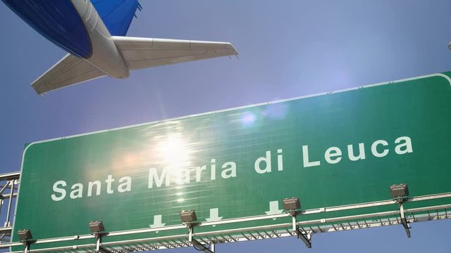 Airplane Take off Santa Maria di Leuca