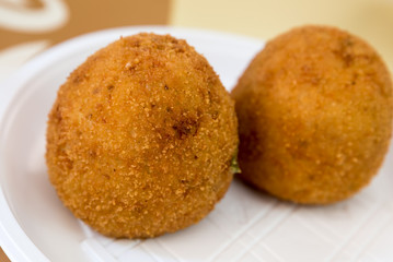 Sicilian rice balls 