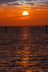 Sun Setting Over the Gulf of Mexico