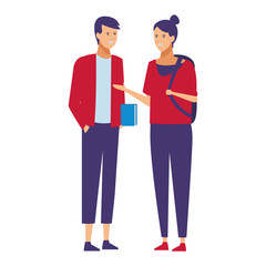 casual outfit couple talk