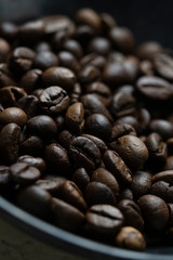 coffee beans close-up