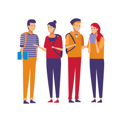 Fototapeta premium people group students conversation