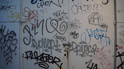 illegal street grafitti