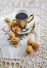 Traditional russian festive cookies 