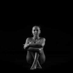 Sexy body nude woman.