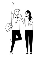 casual outfit couple celebration