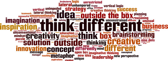 Think different word cloud