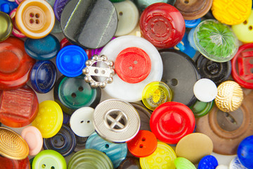 beautiful abstract sewing background of buttons