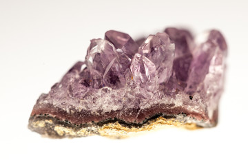 Amethist and Quartz natural semiprecious stones