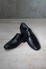Mens Classical Shoes on Wooden Backgrounds