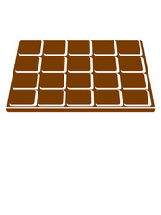 lecker schokolade hunger essen diät süßigkeit tafel naschen ungesund fett dick fressen sünde block clipart design