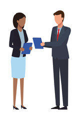 business team conversation faceless