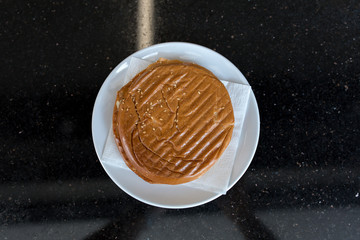 Toast sandwich breakfast in the plate