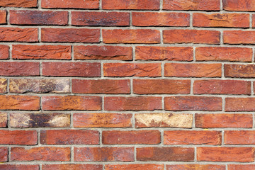 old red brick wall texture background