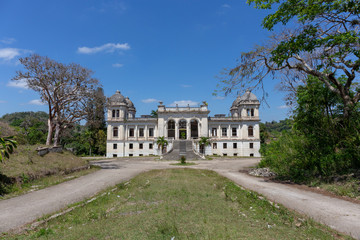 View of an abandoned mansion