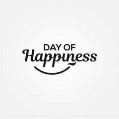 International Happiness of Day Vector Design