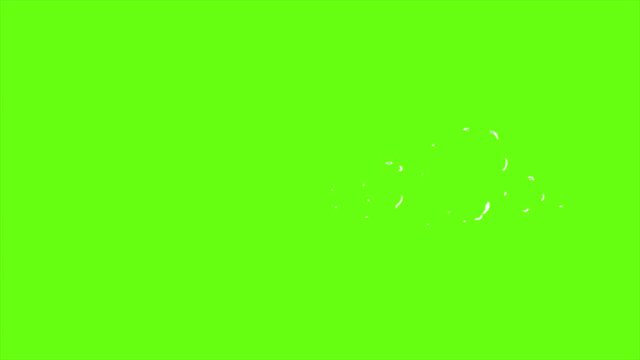 Smoke, Dust Animation Video. Green Screen Video Motion Design. Full HD Video Animation