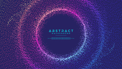 Dynamic abstract liquid flow particles background. Shining abstract particle flow background. Futuristic background with dots combination. Eps10 Vector background.